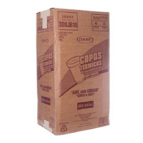 Copo Térmico Isopor 300ml 300JB10 - Dart Cx C/ 500 Menor preço em Copo Térmico Isopor 300ml 300JB10 - Dart Cx C/ 500