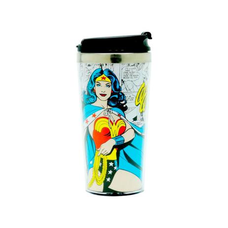Copo Térmico Mulher Maravilha Quadrinhos DC Comics - Urban Menor preço em Copo Térmico Mulher Maravilha Quadrinhos DC Comics - Urban