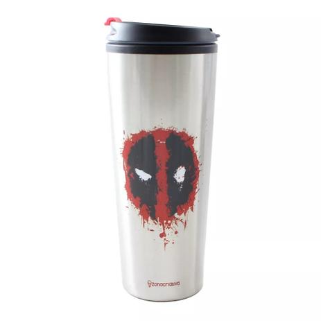 Copo Térmico Viagem Inox Deadpool 10022971 - Zona criativa Menor preço em Copo Térmico Viagem Inox Deadpool 10022971 - Zona criativa