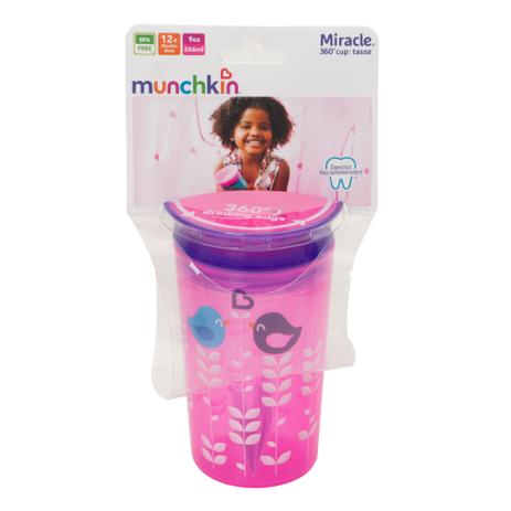 Copo Treinamento 360 Rosa e Roxo Passarinho 266ml - Sylink Menor preço em Copo Treinamento 360 Rosa e Roxo Passarinho 266ml - Sylink