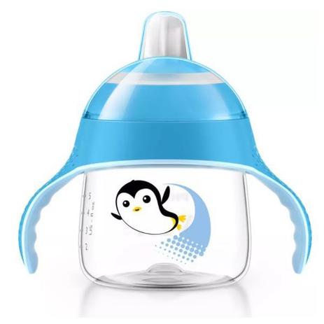 Copo Treinamento Pinguim 200ml Azul - Philips Avent Menor preço em Copo Treinamento Pinguim 200ml Azul - Philips Avent