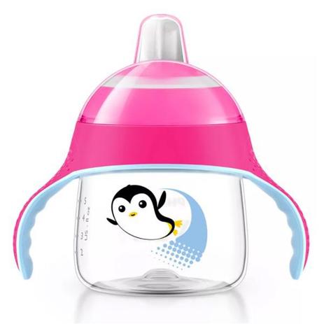 Copo Treinamento Pinguim 200ml Rosa - Philips Avent Menor preço em Copo Treinamento Pinguim 200ml Rosa - Philips Avent