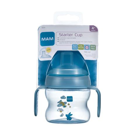 Copo Treinamento Starter Cup Mam 150ml Azul MAM Menor preço em Copo Treinamento Starter Cup Mam 150ml Azul MAM