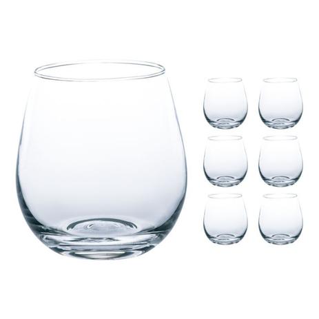 Copo Vidro 450ml (Suco, água) VIENA jogo c/ 6 Transp. - Casa Linda Menor preço em Copo Vidro 450ml (Suco, água) VIENA jogo c/ 6 Transp. - Casa Linda