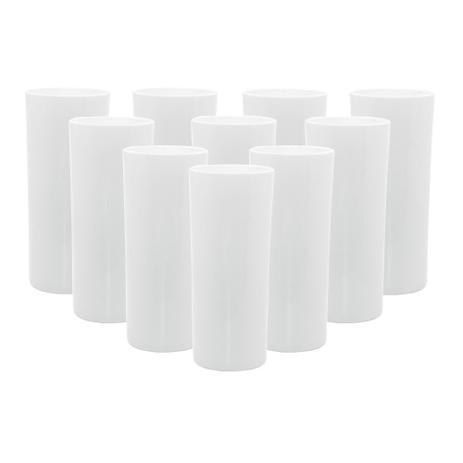 Copos Long Drink de Acrílico para Transfer Laser Branco - 10 Unidades - Crie sempre Menor preço em Copos Long Drink de Acrílico para Transfer Laser Branco - 10 Unidades - Crie sempre