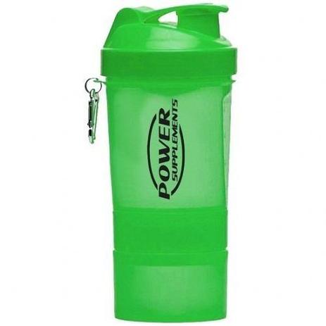 Coqueteleira 2 Doses e porta cápsulas 400ml - Verde - Power Supplements é boa?