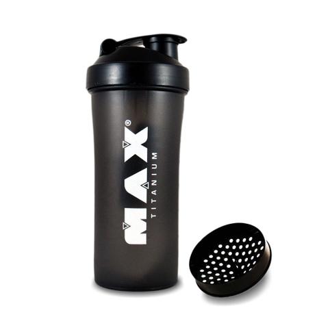 Coqueteleira Shaker Preta 700ml Max Titanium - Max titanium Menor preço em Coqueteleira Shaker Preta 700ml Max Titanium - Max titanium