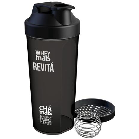 Coqueteleira Shaker Whey Mais Preta - Chá mais é boa?