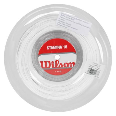 Corda de Tenis Wilson Stamina 16  1.32mm Rolo com  200 mts é boa?