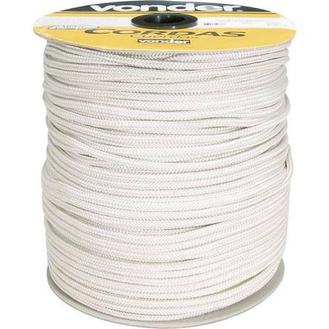 Corda multifilamento trançada 10 mm x 147 m branca Vonder Branco Menor preço em Corda multifilamento trançada 10 mm x 147 m branca Vonder Branco