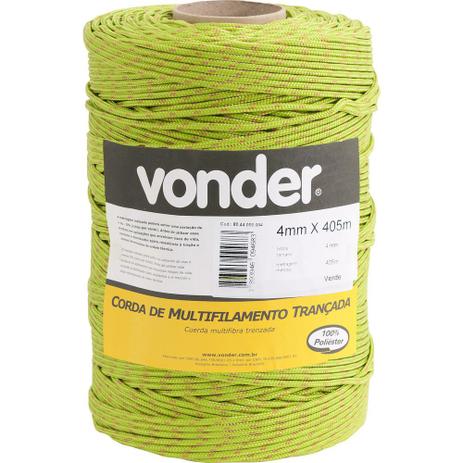 Corda multifilamento trançada 10,0mm 11,0kg 147 metros verde poliéster caminhoneiro - Vonder Menor preço em Corda multifilamento trançada 10,0mm 11,0kg 147 metros verde poliéster caminhoneiro - Vonder