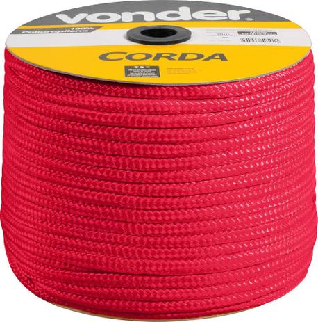 Corda Multifilamento Trançada 10mm 190m Vermelha Carretel - Vonder Menor preço em Corda Multifilamento Trançada 10mm 190m Vermelha Carretel - Vonder
