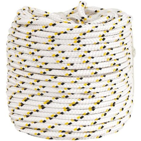 Corda multifilamento trançada 8 mm x 50 m Branco - Vonder Menor preço em Corda multifilamento trançada 8 mm x 50 m Branco - Vonder