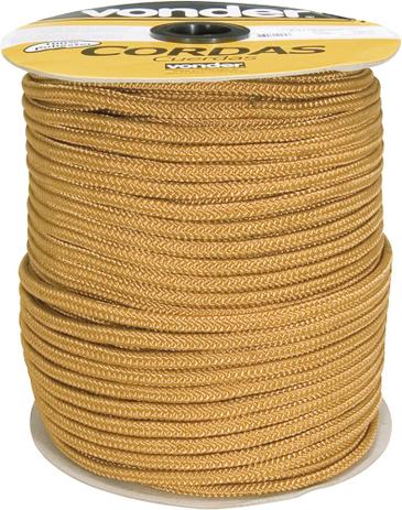 Corda multifilamento trançada 8,0mm 11,0kg 228 metros ouro poliéster caminhoneiro - Vonder Menor preço em Corda multifilamento trançada 8,0mm 11,0kg 228 metros ouro poliéster caminhoneiro - Vonder