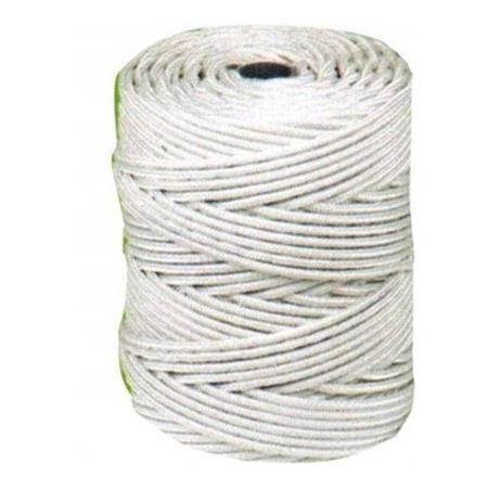 Corda Seda Branca Trançada 6mm 111m Firmeza Menor preço em Corda Seda Branca Trançada 6mm 111m Firmeza