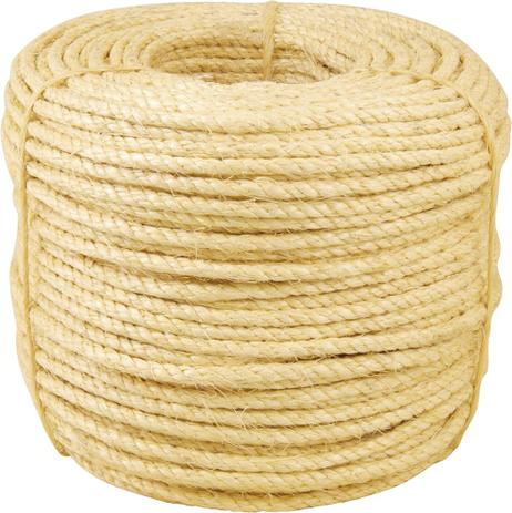 Corda sisal torcida 25,0mm 50,0kg 110 metros natural - Vonder Menor preço em Corda sisal torcida 25,0mm 50,0kg 110 metros natural - Vonder