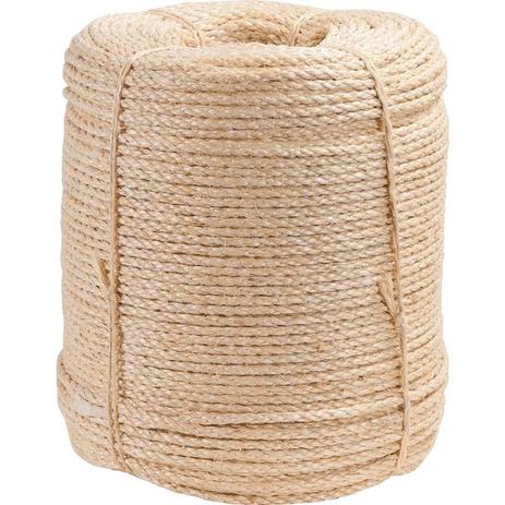 Corda sisal torcida 5,0mm 7,5kg 400 metros natural - Vonder Menor preço em Corda sisal torcida 5,0mm 7,5kg 400 metros natural - Vonder