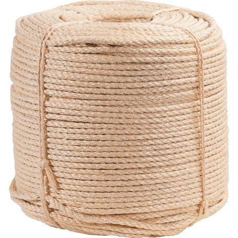 Corda sisal torcida 6,0mm 10,5kg 400 metros natural - Vonder Menor preço em Corda sisal torcida 6,0mm 10,5kg 400 metros natural - Vonder