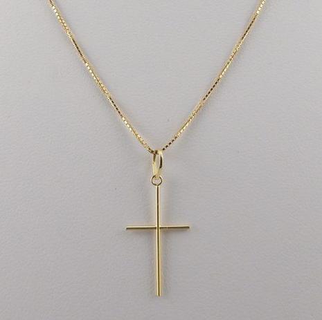Cordão Corrente 60cm Pingente Crucifixo Joia Ouro 18k Cert - Total pratas Menor preço em Cordão Corrente 60cm Pingente Crucifixo Joia Ouro 18k Cert - Total pratas
