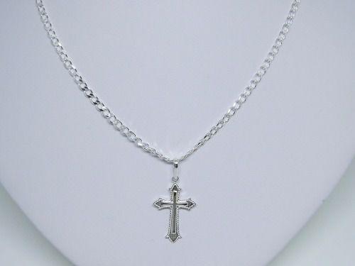 Cordão Corrente Grumet 3mm Prata 925 Masculina 70cm + Cruz Crucifixo - Dr joias Menor preço em Cordão Corrente Grumet 3mm Prata 925 Masculina 70cm + Cruz Crucifixo - Dr joias