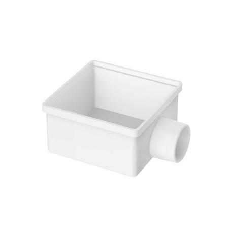 Corpo para Ralo Quadrado 100x53x40mm Branco - Tigre Menor preço em Corpo para Ralo Quadrado 100x53x40mm Branco - Tigre