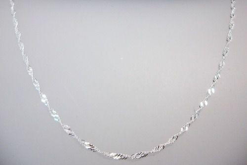Corrente Colar Singapura 45cm Em Prata 925 - Dr joias Menor preço em Corrente Colar Singapura 45cm Em Prata 925 - Dr joias