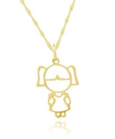 Corrente Colar Singapura Ouro 18k 60cm Pingente Ouro 18k Filha Menina - Dr joias Menor preço em Corrente Colar Singapura Ouro 18k 60cm Pingente Ouro 18k Filha Menina - Dr joias