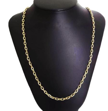 Corrente Cordão Cadeado 12 Gramas 4mm 60cm Ouro 18k 750 - 60 CM - Ouro Amarelo - Perucci joias Menor preço em Corrente Cordão Cadeado 12 Gramas 4mm 60cm Ouro 18k 750 - 60 CM - Ouro Amarelo - Perucci joias
