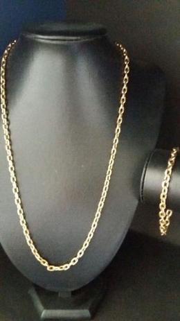 Corrente Cordão Cartier 60 Cm + Pulseira Ouro 18k 750 Oca - Total pratas Menor preço em Corrente Cordão Cartier 60 Cm + Pulseira Ouro 18k 750 Oca - Total pratas