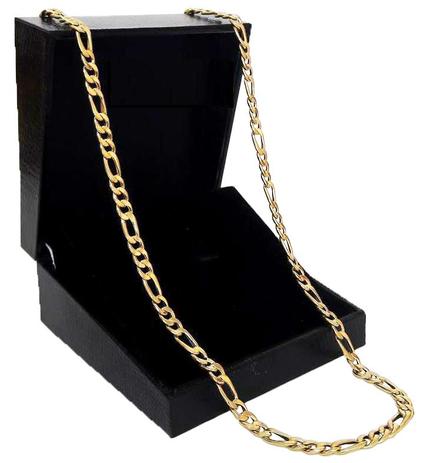 Corrente Cordão Grumet 3x1 13 Gramas 4mm 60cm Ouro 18k 750 - Perucci joias Menor preço em Corrente Cordão Grumet 3x1 13 Gramas 4mm 60cm Ouro 18k 750 - Perucci joias