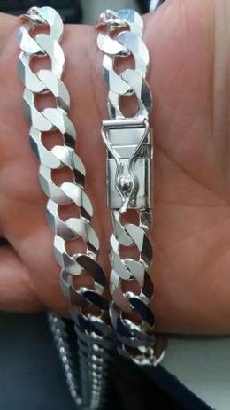 Corrente Cordão Grumet Em Prata 925 80cm 13 Mm Fecho Gaveta - Total pratas Menor preço em Corrente Cordão Grumet Em Prata 925 80cm 13 Mm Fecho Gaveta - Total pratas