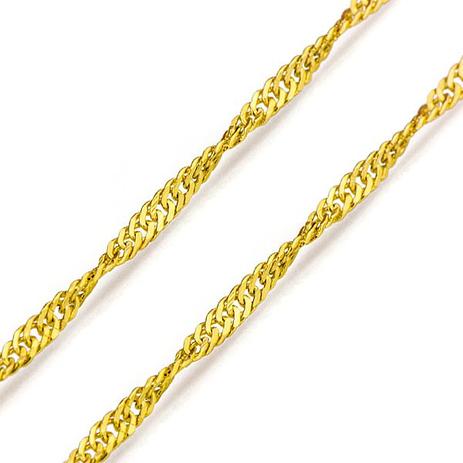 Corrente de Ouro 18k Singapura de 2,0mm com 40cm co01679 - Joiasgold Menor preço em Corrente de Ouro 18k Singapura de 2,0mm com 40cm co01679 - Joiasgold
