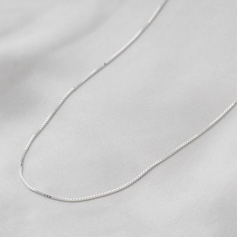 Corrente de Prata em Malha Veneziana 45 cm - Prata fina Menor preço em Corrente de Prata em Malha Veneziana 45 cm - Prata fina