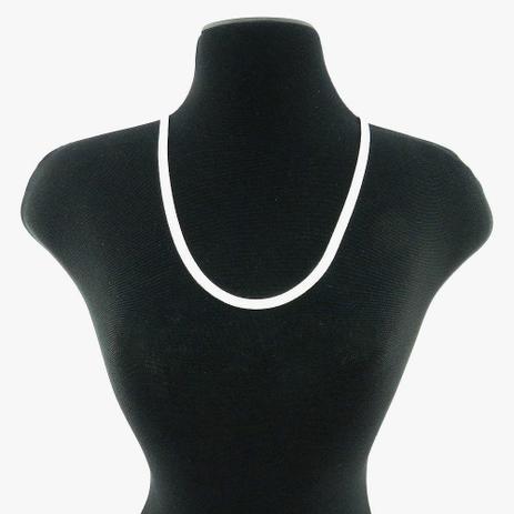 Corrente Feminina 40/45cm 4mm Largura Folheada Prata CR583 - Wnbijouterias Menor preço em Corrente Feminina 40/45cm 4mm Largura Folheada Prata CR583 - Wnbijouterias