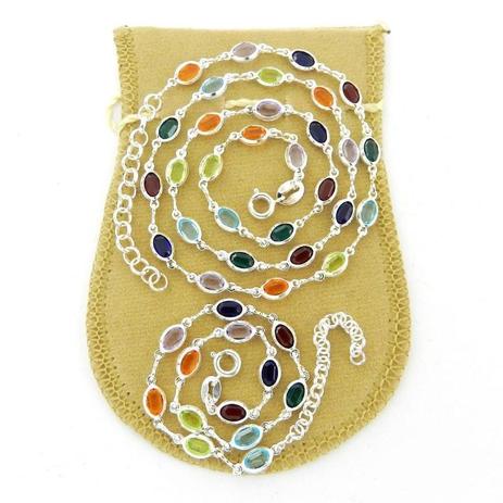 Corrente Feminina 40/45cm 5mm Pulseira Folheada Prata Cr600 - Wnbijouterias Menor preço em Corrente Feminina 40/45cm 5mm Pulseira Folheada Prata Cr600 - Wnbijouterias