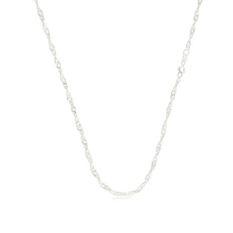 Corrente Feminina Singapura G 40 cm - Céu de prata Menor preço em Corrente Feminina Singapura G 40 cm - Céu de prata