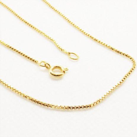Corrente Feminina Veneziana 40cm 1mm Folheada Ouro 18K - Gabriela costa semi jóias Menor preço em Corrente Feminina Veneziana 40cm 1mm Folheada Ouro 18K - Gabriela costa semi jóias