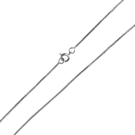 Corrente Feminina Veneziana Fina 45cm Folheado a Prata 1000 - Lunozê Menor preço em Corrente Feminina Veneziana Fina 45cm Folheado a Prata 1000 - Lunozê