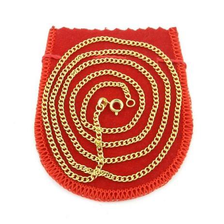 Corrente Masculina 50cm 2mm Largura Folheado Ouro CR516 - Wnbijouterias é boa?