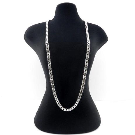 Corrente Masculina 70cm 6mm Largura Folheada Prata Cr421 - Wnbijouterias é boa?