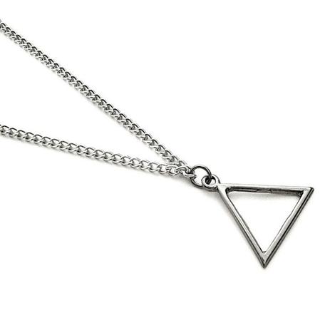 Corrente Masculina Colar De Triangulo Prata - Gafeno acessórios Menor preço em Corrente Masculina Colar De Triangulo Prata - Gafeno acessórios