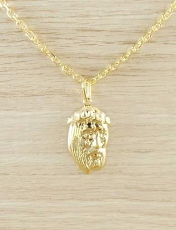 Corrente Masculina Cordão 60cm 3,5mm Face Jesus Cristo Tudo Folheada Ouro - Gabriela costa semi jóias Menor preço em Corrente Masculina Cordão 60cm 3,5mm Face Jesus Cristo Tudo Folheada Ouro - Gabriela costa semi jóias