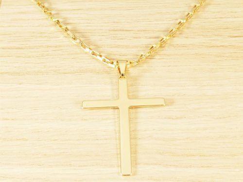 Corrente Masculina Cordão Q 60cm 3mm Cruz Lisa Folheado Ouro. Cod: 1812/49 - Gabriela costa semi jóias Menor preço em Corrente Masculina Cordão Q 60cm 3mm Cruz Lisa Folheado Ouro. Cod: 1812/49 - Gabriela costa semi jóias