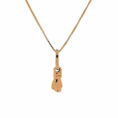 Corrente Veneziana 45cm + Pingente Figa Jóias Ouro 18k - Total pratas Menor preço em Corrente Veneziana 45cm + Pingente Figa Jóias Ouro 18k - Total pratas