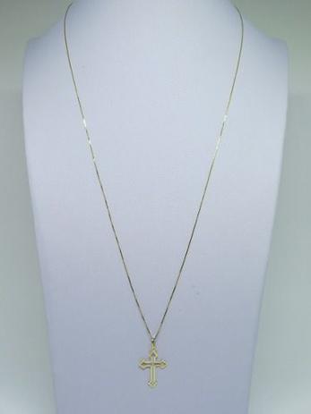 Corrente Veneziana Fina 60cm Crucifixo Ouro 18k 750 - Dr Joias Menor preço em Corrente Veneziana Fina 60cm Crucifixo Ouro 18k 750 - Dr Joias