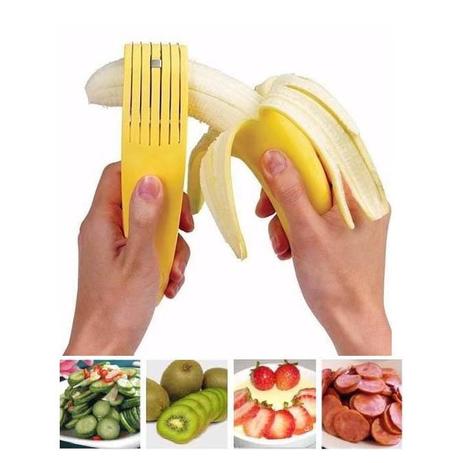 Cortador De Banana Morango Linguica Cenoura Lamina Corte Rodela (888475) - Abmidia Menor preço em Cortador De Banana Morango Linguica Cenoura Lamina Corte Rodela (888475) - Abmidia