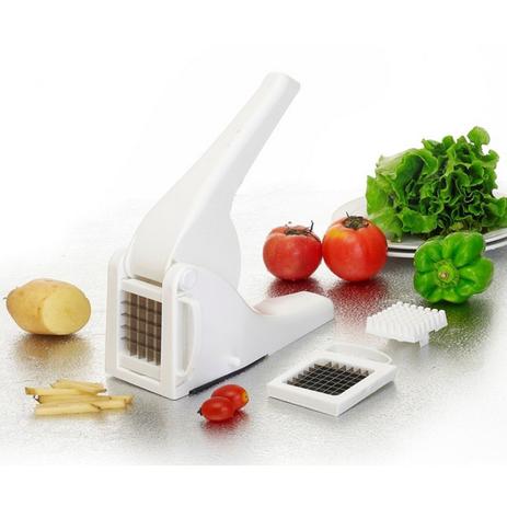Cortador de Batata Palito - Picador de Legumes com 2 Modelos de Laminas - Ke home Menor preço em Cortador de Batata Palito - Picador de Legumes com 2 Modelos de Laminas - Ke home