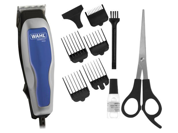 Cortador de Cabelo Wahl Clipper Basic Home Cut - 1 Velocidade com Acessórios