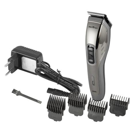 Cortador de Cabelos Sem Fio Britânia BCR20SG, Bivolt, com Pentes de Altura, Cinza - 66303028 Menor preço em Cortador de Cabelos Sem Fio Britânia BCR20SG, Bivolt, com Pentes de Altura, Cinza - 66303028