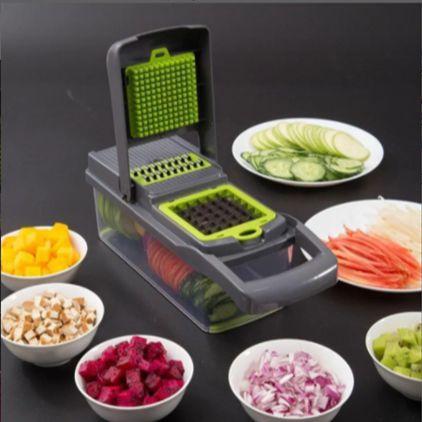 Cortador de Legumes Novo Nicer Dicer Plus Lâminas Afiadas 13 em 1 - PenselarFun Menor preço em Cortador de Legumes Novo Nicer Dicer Plus Lâminas Afiadas 13 em 1 - PenselarFun